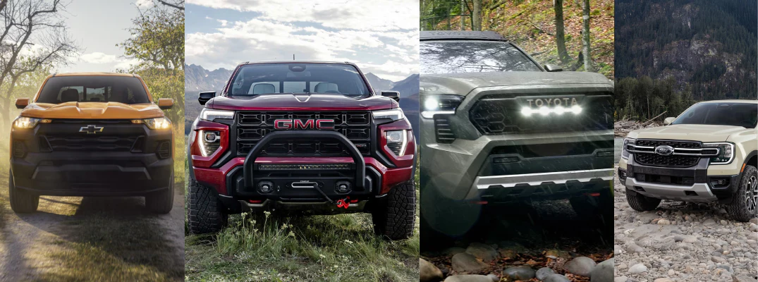 2026 Chevrolet Colorado Trail Boss & 2026 GMC Canyon AT4 vs 2026 Toyota Tacoma TRD vs 2026 Ford Ranger XLT
